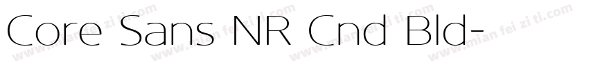 Core Sans NR Cnd Bld字体转换